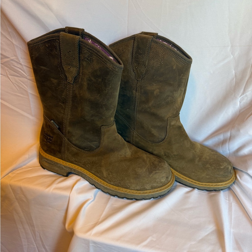 Timberland PRO Brown Waterproof & Steel Toe Boots